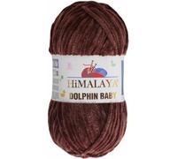 Tricot fin Himalaya Dolphin Baby Wolle Garn Baumwolle Strickwolle zum Stricken häkeln (80366 Bärbraun)