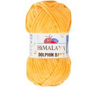 Tricot fin Himalaya Dolphin Baby Wolle Garn Baumwolle Strickwolle zum Stricken häkeln (80368 Sonnengelb)