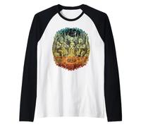 Tricot : Ours Extraterrestre Bigfoot, Camping, feu de Camp Manche Raglan