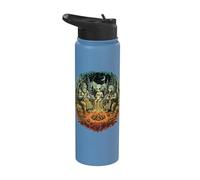 Tricot : ours extraterrestre Bigfoot, camping, feu de camp Stainless Steel Insulated Water Bottle