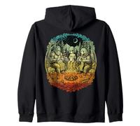 Tricot : Ours Extraterrestre Bigfoot, Camping, feu de Camp Sweat à Capuche