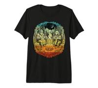 Tricot : Ours Extraterrestre Bigfoot, Camping, feu de Camp T-Shirt Haut de Gamme