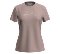 Tricot thermique femme manches courtes Icebreaker Merino 150 Tech Lite Short Sleeve Tee Étoiles Scin quartz rose XS