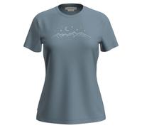 Tricot thermique femme manches courtes Icebreaker Merino 150 Tech Lite Short Sleeve Tee Étoiles Scin bleu silex S