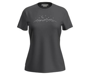 Tricot thermique femme manches courtes Icebreaker Merino 150 Tech Lite Short Sleeve Tee Étoiles Scin obsidienne M