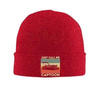 Tricoté Bonnet Appelez-Moi Simplement Captoon Drôle Pon Toon Capitaine Extensible Chapeau d'hiver Tricoté Unisexe Tricoter Chapeau pour Cyclisme Femme Adultes