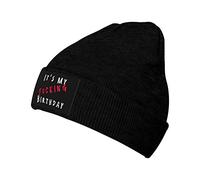 Tricoté Bonnet C'est Mon Putain d'anniversaire Classique Bonnet Hiver Chaud Tricot Anti-Transpiration Beanie Tricoté pour Femme Adultes Sports