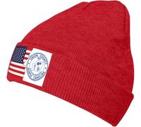 Tricoté Bonnet Comté D'Union Et Amérique Anti-Transpiration Bonnets en Tricot Unisexe Casquette Tricoté pour Femme Ski Cyclisme