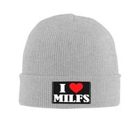 Tricoté Bonnet J'aime Les Milfs, C'est Drôle. I Love Les Milfs. Coupe-Vent Bonnet Hiver Chaud Tricot Doux Casquette Tricoté pour Cyclisme Ski Femme
