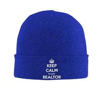 Tricoté Bonnet Restez Calme, Je suis Votre Agent Immobilier Extensible Bonnet Hiver Chaud Tricot Doux Knit Beanie pour Femme Ski Cyclisme
