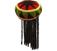 Tricoté Chapeau Rasta avec des cheveux [Jouet]
