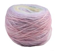 Tricoter à la main avec fil mohair dégradé, parfait pour les projets créatifs de bricolage, y compris les pulls et les écharpes (type A)