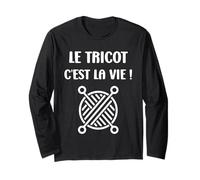 Tricoter Citation Le Tricot c'est la vie Humour Tricot Manche Longue