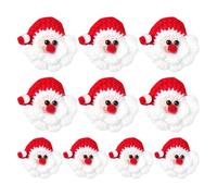 Tricoter le Père Noël miniature | Accessoires saisonniers de Père Noël, accessoire de broche de Noël, pour vêtements, poupées, épingle à cheveux, téléphone portable, bijoux, travaux manuels,