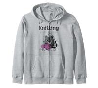 Tricoter Parce Que Le Meurtre est Une Erreur, Un Chat Douillet Qui Aime Le Crime Sweat à Capuche