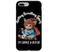 Tricoter Something Fancy to Choke a B Funny Cat Design Coque pour iPhone 7 Plus/8 Plus