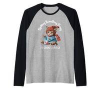 Tricoter Something Fancy to Choke a B Funny Cat Design Manche Raglan
