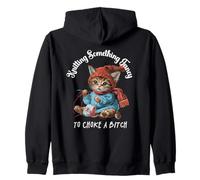 Tricoter Something Fancy to Choke a B Funny Cat Design Sweat à Capuche
