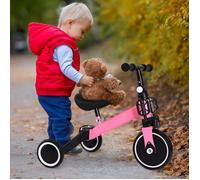 Tricycle 2 en 1 - XUANYU - Rose - 60x42x49cm - 15kg - 18 mois à 4 ans