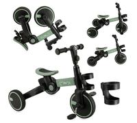 Tricycle 3 en 1 MoMi FILO pour Enfants 1-3 Ans, Pliable, Guidon et Selle réglables, Roues EVA 6", Poids Max 20 kg, pour Filles et garçons