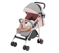 Tricycle 5 en 1 avec barre de poussée de 18 mois à 25 kg, marche avant et arrière, pneu en polyuréthane, roue libre plus spacieux, panier, sac, porte-gobelet - C-rose
