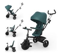 Tricycle Aston 2 Plus Évolutif 6-en-1 Avec Siège 360° Click & Twist, Position Semi-allongée Et Poignée Réglable Vert TU