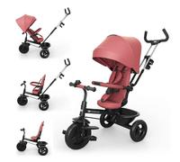 Tricycle Aston 2 Plus Évolutif 6-en-1 Avec Siège 360° Click & Twist, Position Semi-allongée Et Poignée Réglable Rose TU