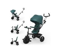 Tricycle ASTON 2 PLUS évolutif 6 en 1 siège pivotant 360° semi-allongé Vert