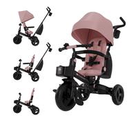 Tricycle Aveo 2 Plus Évolutif 6 Configurations Avec Siège 360° Click&twist, Position Allongée Et Pliage Rapide Rose TU