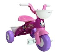 Tricycle Bébé 1 an 2 Ans 3 Ans Trico Max Minnie Mouse - Tricycle pour Enfants Léger avec Pédales + Paniers Avant et Arrière - Couleur Rose - INJUSA