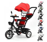 Tricycle Bebe Evolutif 5-en-1 Tricycle Enfant 1-6 Ans Siege Pivotant Charge Max 25 kg