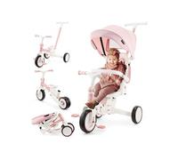Tricycle Bébé évolutif 8 en 1 - siège pivotant 360°, Vélo Enfant, Draisienne Roues EVA increvables, Pliable, Confortable et sécurisé