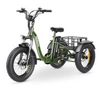 Tricycle cargo électrique pliable HIDOES ET1 - 750 W 48 V 20 Ah - Vert