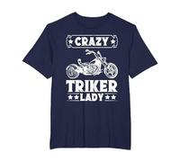 Tricycle Crazy Triker pour Femme T-Shirt, Homme Grandes Tailles, Bleu Marine, 3X Tall