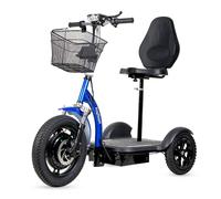 Tricycle électrique 500W pour mobilité réduite 500 W, autononie du 40 km Km, roue du 14 , bleu