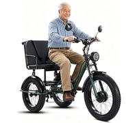 Tricycle électrique à 3 Roues pour Adultes, pneus Larges de 24 Pouces, pour Une Utilisation Quotidienne en Ville par Les Personnes âgées