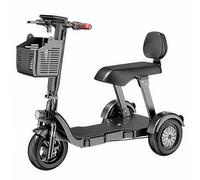 Tricycle Électrique À Usage Domestique, Petite Taille, Prise en Charge Et Retour pour Enfants, Personnes Âgées, Scooter pour Dames Et Enfants, Voiture À Batterie Pliable Black,10A