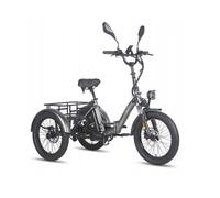 Tricycle électrique FAFREES F20 Mate, Moteur 500W 48V21Ah 30KM/H, autonomie de 120 kilomètres,Gris