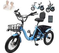 Tricycle électrique Mophorn pour Adultes, à Grosses Roues, Pliable, pour Les déplacements extérieurs