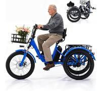 Tricycle électrique pliant adulte en alliage d'aluminium