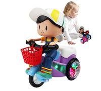 Tricycle Électrique pour Bébé - Moto À Pédales pour Tout-Petits - Jouet Rotatif Omnidirectionnel | Jouets De Moto À Action Rotative pour Filles, Voyage, Maison, Récréation, D'âge Préscolaire,