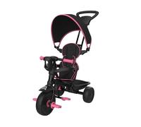 TP Toys Tricycle 709 4 en 1 Plus Deluxe, évolutif et réglable 10 à 36 mois, Rose