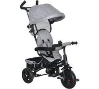 Tricycle enfant évolutif pare-soleil pliable canne télescopique amovible acier gris Gris G