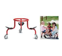 Tricycle enfant Tremblay CT - Rouge/Noir - 100x52 cm - Pour Enfant de 2 à 5 ans - Roues Multidirectionnelles