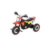 Tricycle enfants moto cross effets musicaux et lumineux coffre rangement rouge