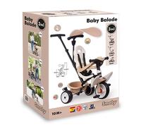 Smoby Tricycle Baby Balade évolutif 3-en-1 Beige