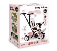 Tricycle évolutif 3 en 1 Smoby Baby Balade Rose