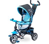 TOYZ TIMMY Tricycle évolutif 3 en 1 avec canne directionnelle Bleu Bleu, Bleu G