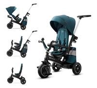 Kinderkraft Tricycle enfant EASYTWIST évolutif – siège rotatif, harnais, accessoires – Vert