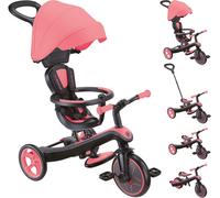Tricycle évolutif - GLOBBER - 4-en-1 - 10 mois à 5 ans - Rose Corail